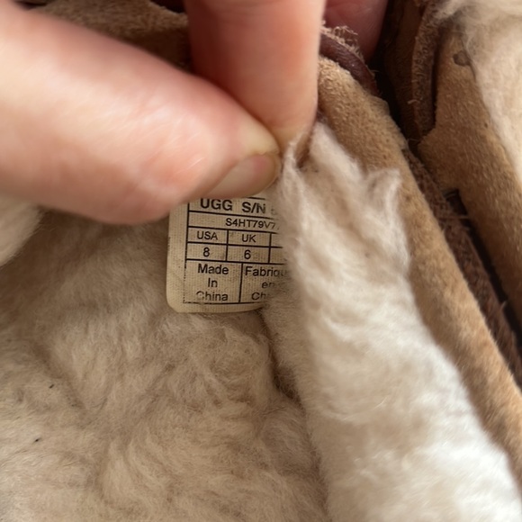 UGG DAKOTA moccasin slippers chestnut colour - Picture 5 of 6